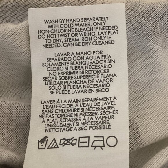 CAbi 3057 Tango Tank Grey Black White Floral Mixed Media Drape/Cowl Neck L 103P - Picture 10 of 10